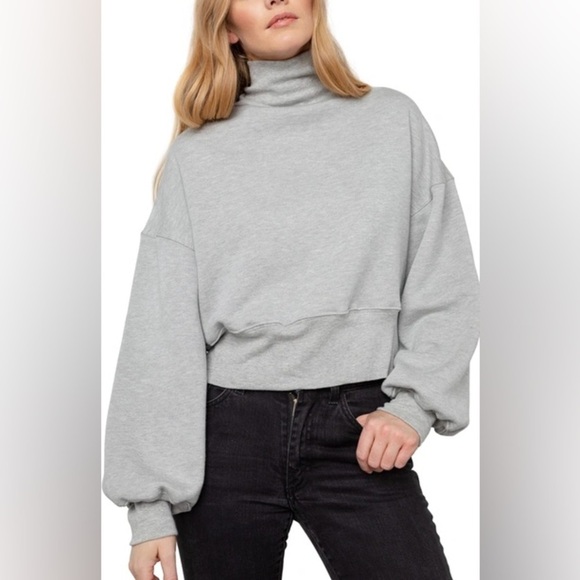 Rails Blaire Turtleneck Pullover L Heather Grey - Picture 2 of 9